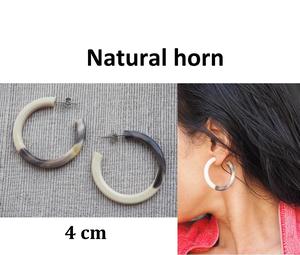 Buffalo Horn <b>Earrings</b> for Girls <b>Earring</b> Woman <b>Earring</b> Horn Jewelry Natural Horn for Women High Quality - Product Image 4