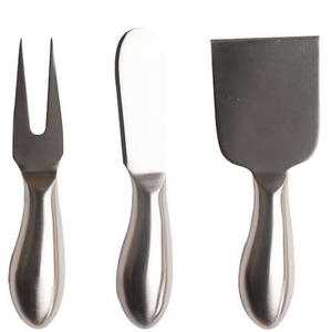 Wholesale <b>Scraper</b> Fork 3 PCs Set Resin Handle Cream Butter Knife Western Tableware Stainless Steel Gold Cheese Knife Set - Product Image 4