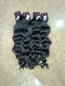 100% Extensiones de cabello ondulado Remy virgen indio natural sin procesar de alta calidad directo de los proveedores de Chennai - Product Image 3