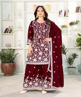 Sonia pakistanaise femmes robes prêtes à l'emploi dames costumes Vintage fête porter femmes kurti avec dupatta ensemble
