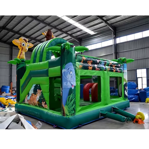 Commercial <b>Inflatable</b> Castle Combo Slide Climbing Wall PVC Outdoor Bouncy <b>House</b> Trampoline Playground Equipment - Product Image 5