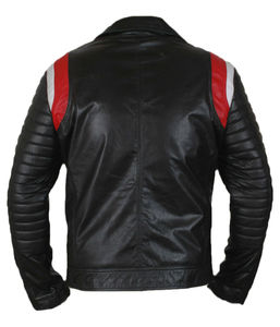 Nouvelle veste en cuir de haute qualité pour homme, coupe ajustée, fermeture éclair, couleur unie, design simple, col montant, en cuir de vachette vintage, collection automne-hiver - Product Image 6