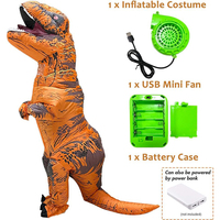 Costume de mascotte de dinosaure gonflable en polyester pour adulte, T-Rex Dragon, pour le carnaval, fabriqué en usine