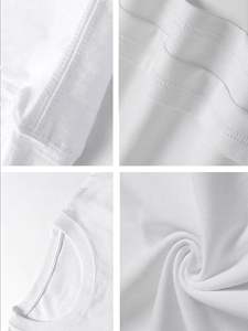 T-shirt tricoté réglable Crew Fitness pour hommes avec lettrage à prix réduit et matériel de qualité supérieure T-shirt pour hommes avec taille personnalisée - Product Image 4