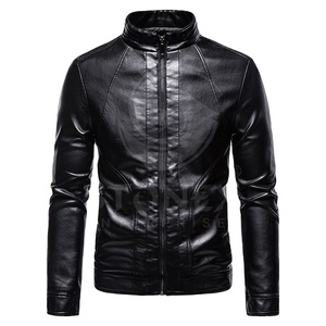 Veste en cuir pour hommes personnalisée de la meilleure qualité nouvelle arrivée style de rue avec col montant pour l'hiver différentes couleurs de conceptions - Product Image 1