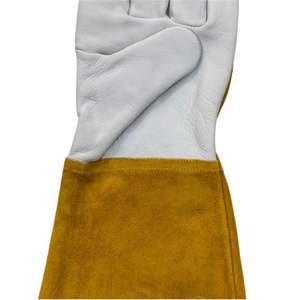 Gants de soudage TIG en cuir de haute qualité Gants de travail de sécurité Pakistan Usine Fournisseur Gants de soudage industriels - Product Image 4