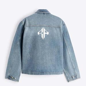 Top ATLANTIC Hombres 100% Algodón Alta calidad Stand Collar Invierno Denim Chándal Color personalizado Servicio OEM/ODM - Product Image 4