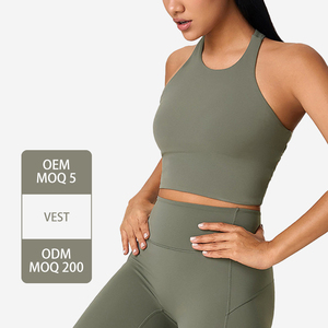 Hot Sexy <b>Women</b> Cotton Sporty Tank Top Custom Design U-Neck Skinny <b>Corset</b> Vest - Product Image 3