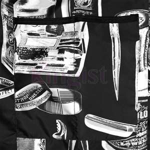 Delantal de peluquería y peluquero con múltiples bolsillos personalizado, capa de peluquería de tela de algodón y poliéster de lona a la moda - Product Image 3