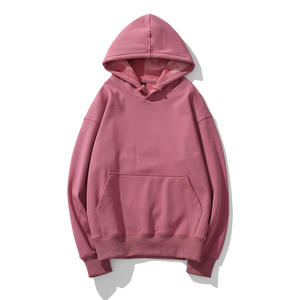 Vente en gros de sweats à capuche de haute qualité sweat à capuche épais unisexe couleur unie hommes et femmes poids lourd 2 pièces jogging - Product Image 3