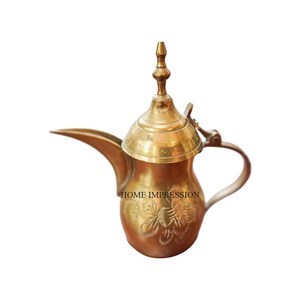 Handmade Stainless Steel Arabic Dallah Eco-Friendly Modern Customized Size Customized Color Kitchenware Tea <b>Coffee</b> <b>Pot</b> Home - Product Image 3
