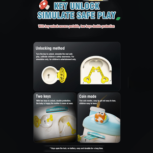 Hucha de alta calidad con forma de casa de hongos, linda caja de ahorro de monedas con diseño de número de cajero automático y forma de panda - Product Image 6