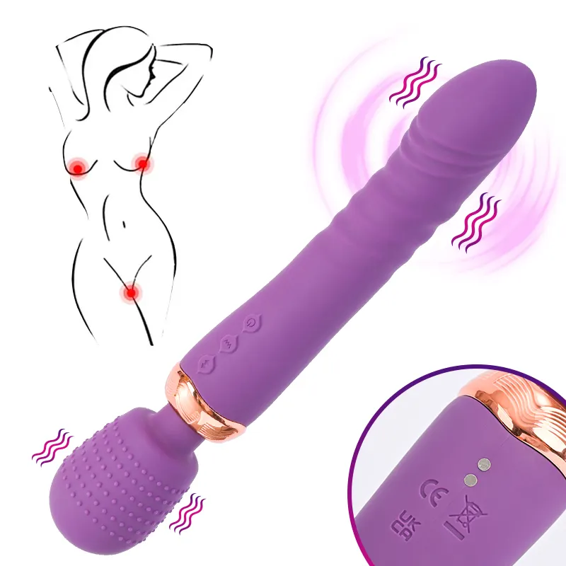 צעצוע מין בוגר צעצוע wand ויברטור סיליקון clitoral ממריץ g ספוט g ספוט לרטט דילדו ויברטורים לנשים