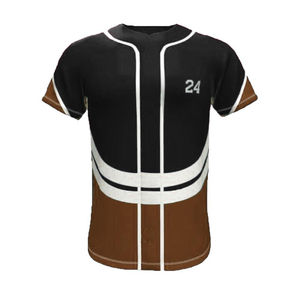 2024 Jersey de béisbol sublimado personalizado para hombre, ropa deportiva de malla lisa de doble cara, uniforme al por mayor - Product Image 4