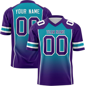 OEM camisetas de fútbol americano Streetwear corte tela de malla de alta calidad gráficos de sublimación personalizados para escuelas ropa deportiva - Product Image 6