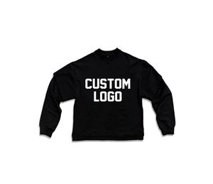 Camisetas de Manga Larga Extra Grandes para Hombre OEM, Nuevo Modelo, Personalizadas con Estampado de Letras en Relieve, Camisetas de Cuello Redondo de Alta Calidad - Product Image 2