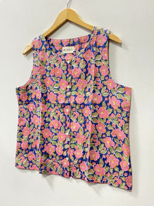 Débardeurs d'été indiens décontractés en coton pur, imprimés à la main, style bohème floral, écologiques, séchage rapide, tendance - Product Image 5