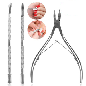 Herramienta de manicura de pedicura de doble punta de alta calidad, empujador de uñas de cutícula de acero inoxidable con diseño de arcoíris - Product Image 3