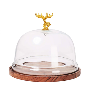 Soporte de pastel de madera orgánica con base de acero, respetuoso con el medio ambiente, sostenible, hecho a mano, madera de acacia, artículo decorativo para el hogar de alta calidad - Product Image 2