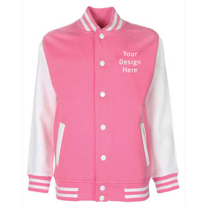 Offre Spéciale vestes universitaires pour femmes de qualité supérieure col rond et manches en cuir tricoté Prix compétitif - Product Image 3