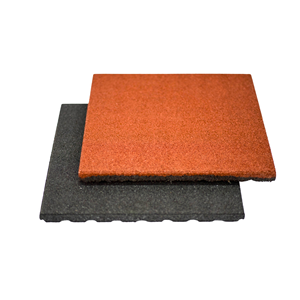 Supersafe Premium Grade Sturdy Rubber Flooring Tiles High Durability UV-Resistant Shock Absorption 500x500mm Outdoor Fitness - Product Image 1