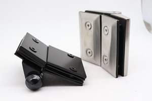 Valla de barandilla de piscina Puerta de resorte oscilante Bisagra de abrazadera de puerta de vidrio de cierre automático de pared a vidrio - Product Image 4