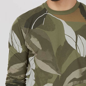 Sudadera informal de cuello redondo para hombre de alta calidad 100% algodón y poliéster estampado en relieve liso polar personalizado para otoño - Product Image 3