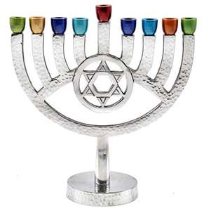 Hanukkah Menorah <b>Candle</b> <b>Holder</b> with <b>Star</b> Design Luxury Temple 7 Pillar Menorah <b>Candle</b> <b>Holder</b> for Home Equipment Handmade - Product Image 5
