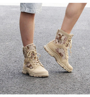 Bottes de désert décontractées d'extérieur Chaussures d'entraînement respirantes de garde de sécurité de montagne résistantes à l'usure