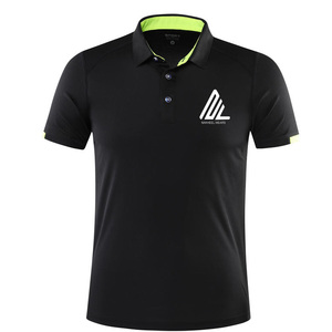 Camisa de Golf de Manga Corta para Hombre, Informal, de Alta Calidad, de Algodón y Spandex, con Bolsillo Bordado, Transpirable - Product Image 1