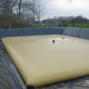 Flexible PVC Fertilizer Liquid Storage Bladder 10000L PVC Folding Chemical Storage Tank Pillow Shape Water Bladder Collapsible