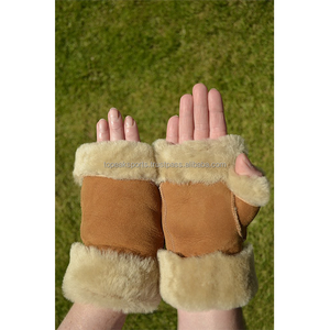 Gants chauffants en cuir suédé marron camel OEM 2026 – Confortables, style décontracté, haute qualité, pour l'extérieur et l'hiver - Product Image 2