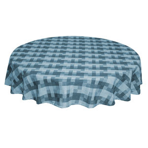 Vente en gros rond 100% polyester imprimé en lin pour fête de famille banquet hôtel idylle classiques nappe - Product Image 2
