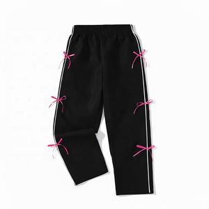 Pantalons de survêtement décontractés de style streetwear d'hiver, à jambes droites, couleur unie, avec cordon de serrage, poches latérales, pantalons de yoga athlétiques - Product Image 2