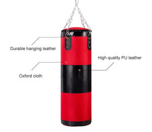 Sacs de frappe gonflables de compétition et d'entraînement en cuir PVC de haute qualité, écologiques, légers et résistants, avec logo personnalisé en gros - Product Image 2