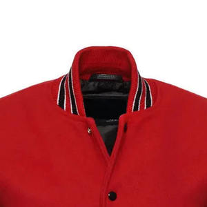 Vestes d'université pour tous les âges couleur rouge utilisation extérieure confortable hommes et femmes veste d'université vêtements de mode les plus vendus véritables - Product Image 3