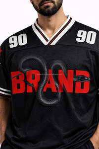 Nueva Camiseta de Fútbol Americano Deportiva 2026, Talla Grande, Manga Corta, Impresión de Alta Calidad, Personalizable, 100% Poliéster, OEM - Product Image 3