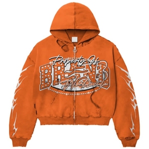 Sudadera con Capucha Extra Grande de Manga Larga Estilo Punk Clásico y Único para Hombre, Ideal para Correr y Trotar, Ropa de Invierno de la Mejor Calidad, Sudadera con Cremallera para Hombre - Product Image 4