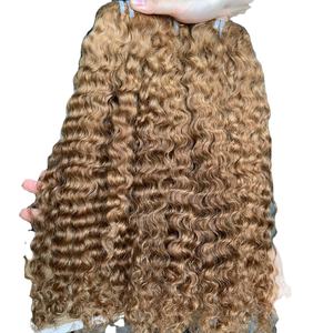 Extensiones de Cabello Liso Remy Vietnamita al por Mayor, 100% Cabello Humano Virgen, 8-32 Pulgadas, Doble Trama a Máquina, Color Oscuro, Adecuado - Product Image 2