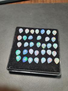 Cabochon de pierres précieuses d'améthyste AAA de haute qualité Opale de feu Welo éthiopienne naturelle et mélange d'opale blanche Lot certifié IGI - Product Image 5