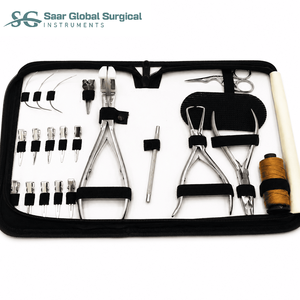 ชุดเครื่องมือต่อผม Saar Global Surgical ทำจากสแตนเลสสตีล สำหรับต่อผมแบบไมโครลิงค์ ใช้สำหรับติดตั้งและถอดออก ระดับมืออาชีพ สำหรับใช้ในเชิงพาณิชย์ - Product Image 1