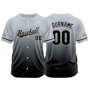 Ensemble d'uniformes de baseball en gros pas cher, maillot de sport pour les fans, chemise pour adultes, vêtements de sport pour le baseball, le softball, nom et numéro d'équipe privés - Product Image 5