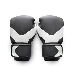 Guantes de boxeo de cuero y cuero PU de 8oz hechos en fábrica para Fitness MMA y entrenamiento Guantes cómodos de tamaño adulto para uso - Product Image 1