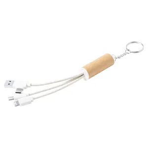 Portachiavi Ecologico Paplen con Cavo USB per Gadget Promozionali - Product Image 3