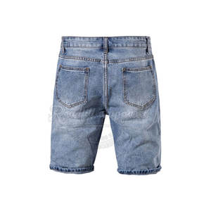 Pantalones cortos vaqueros para hombre personalizados al por mayor servicio OEM nueva llegada pantalones vaqueros para hombre marca blanca - Product Image 3