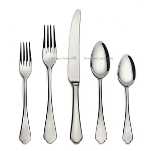 ชุดช้อนส้อมสแตนเลสชุบใหม่พร้อมด้ามจับหรูหราทันสมัยสำหรับโรงแรมและร้านอาหาร - Product Image 3