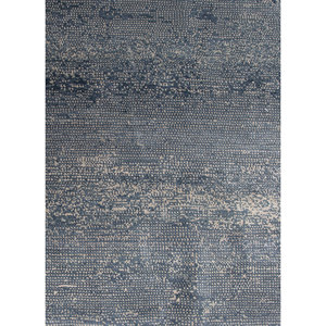 Alfombra Kavi Gris y Negra Anudada a Mano de Lana y Seda de Bambú con Patrón Abstracto, Colección Afterglow para Uso Doméstico - Eskm-01 - Product Image 3