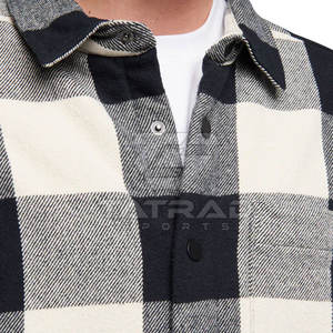 Chemise en flanelle pour homme, vente chaude, automne, décontractée, 100% coton, écologique, respirante, tailles personnalisables, vente en gros - Product Image 4