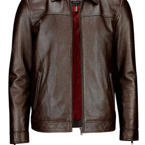 Classique élégant élégance haute qualité en cuir véritable veste intemporelle mode mat brillant durabilité accessoires de mode - Product Image 1
