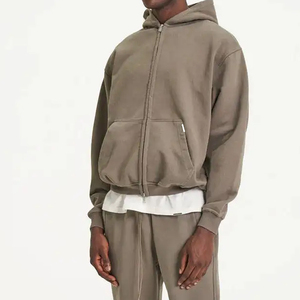 2026 OEM Wholesale Custom Oversized Hoodies Drop Shoulder Polyester/Cotton French Terry <b>Waterproof</b> Breathable Winter Sweatshirt - Product Image 4